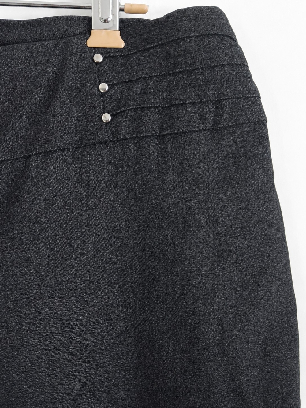 JM COLLECTION Women's Black Straight Leg Career Pants Tummy Control Pull On - Picture 3 of 7